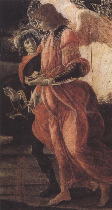 Sandro Botticelli Trinity with Mary Magdalene,St john the Baptist,Tobias  and the Angel (mk36) oil painting image